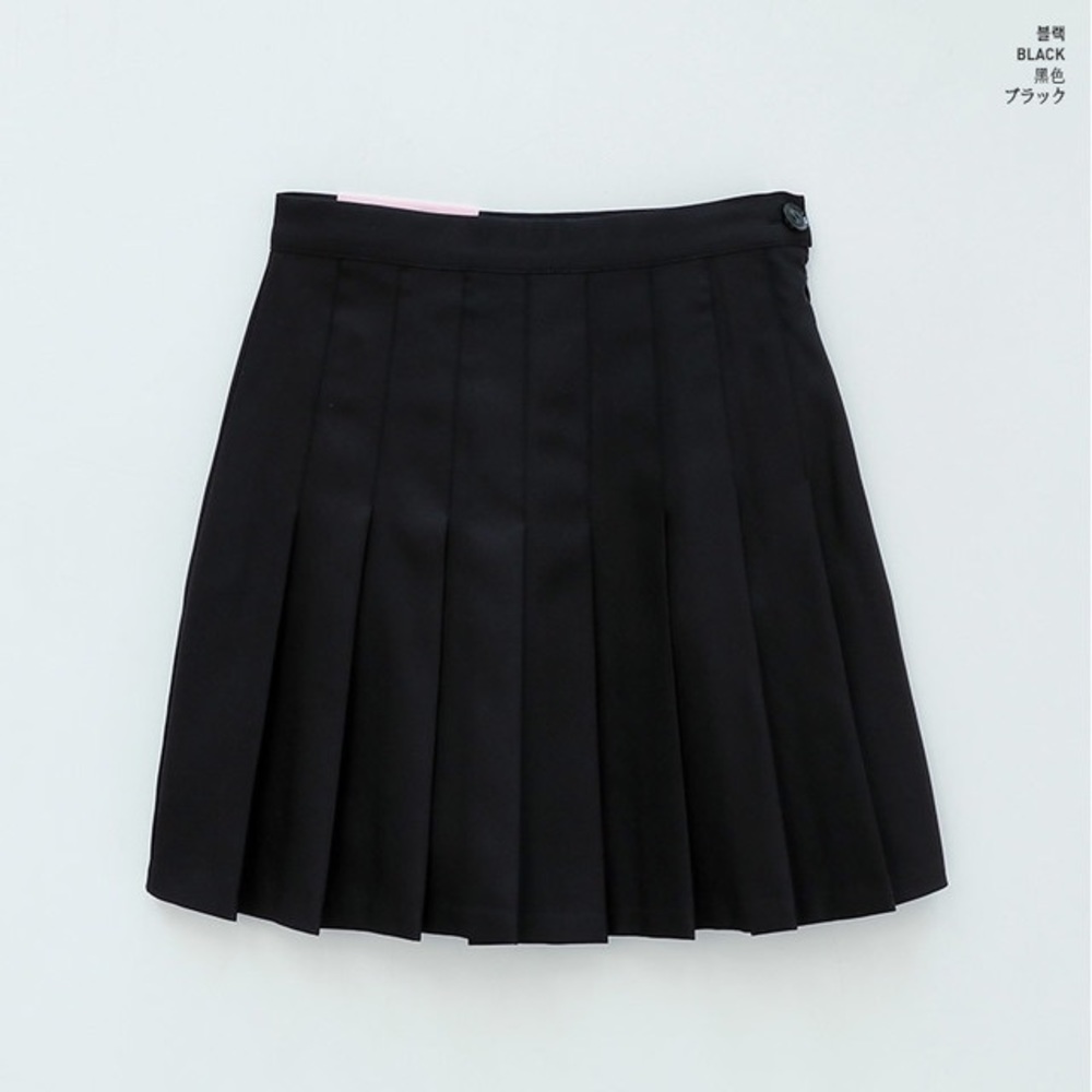 Black Mini Pleated Skirt Size Large